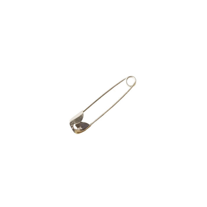 enlarged silver size 00 hard steel safety pins from Heit's Wholesale bulk sewing supply company