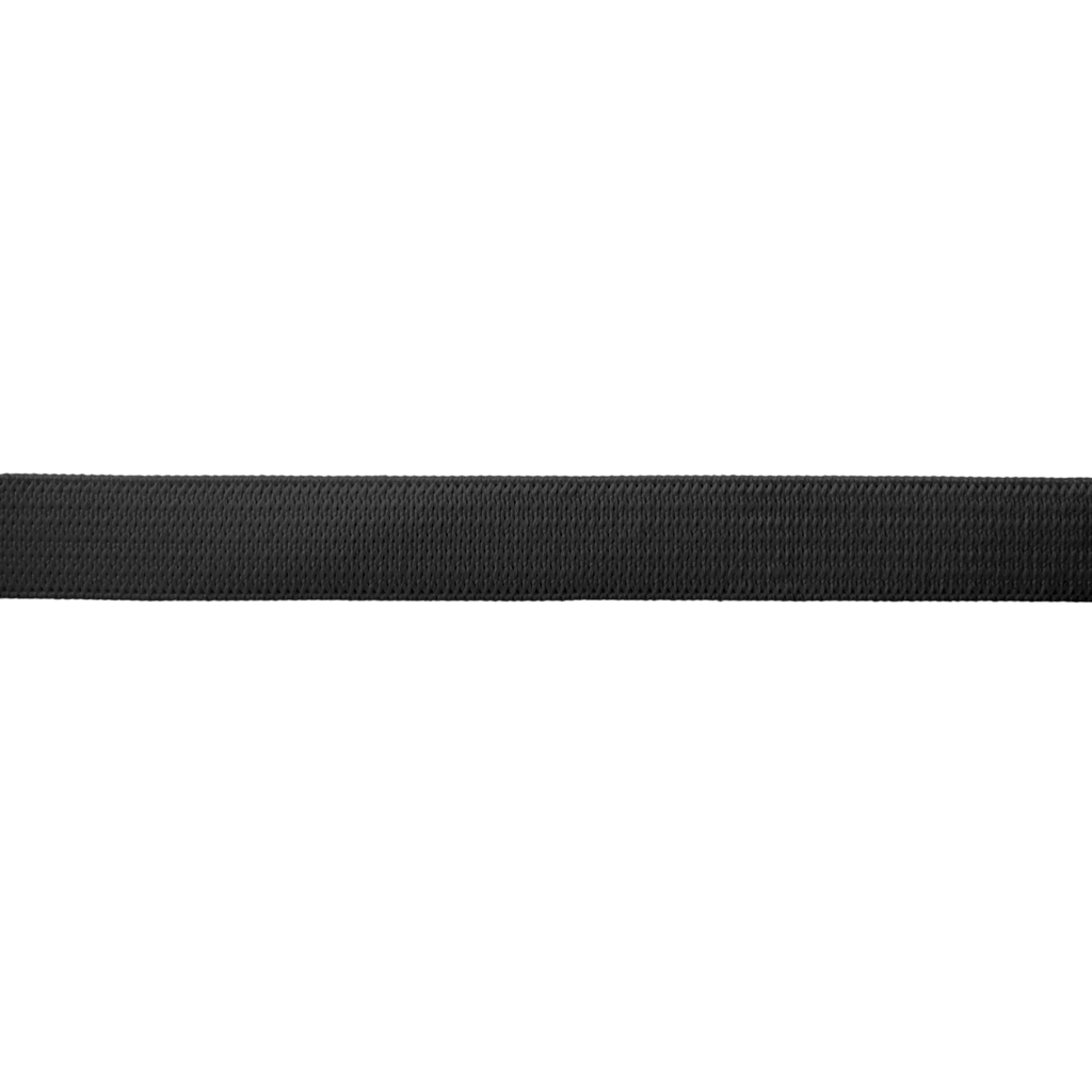 black 1/2" knit elastic on a spool from Heit's Wholesale bulk sewing supply company