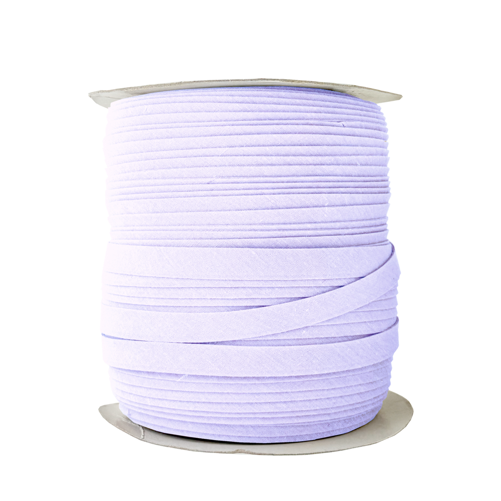 boca blue 1/2" double fold bias tape on a spool from Heit's Wholesale bulk sewing supply 