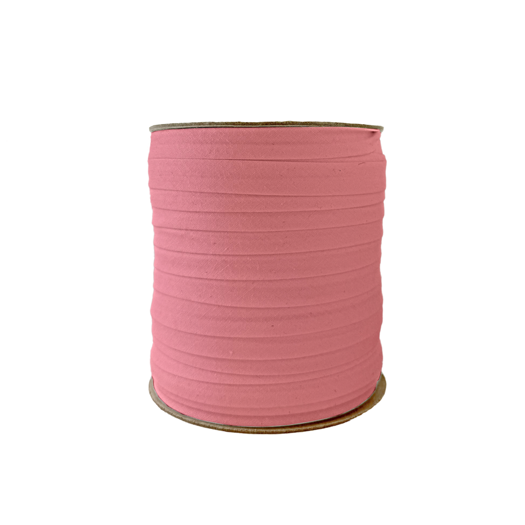 copper 1/2" single fold bias tape on a spool from Heit's Wholesale bulk sewing supply company