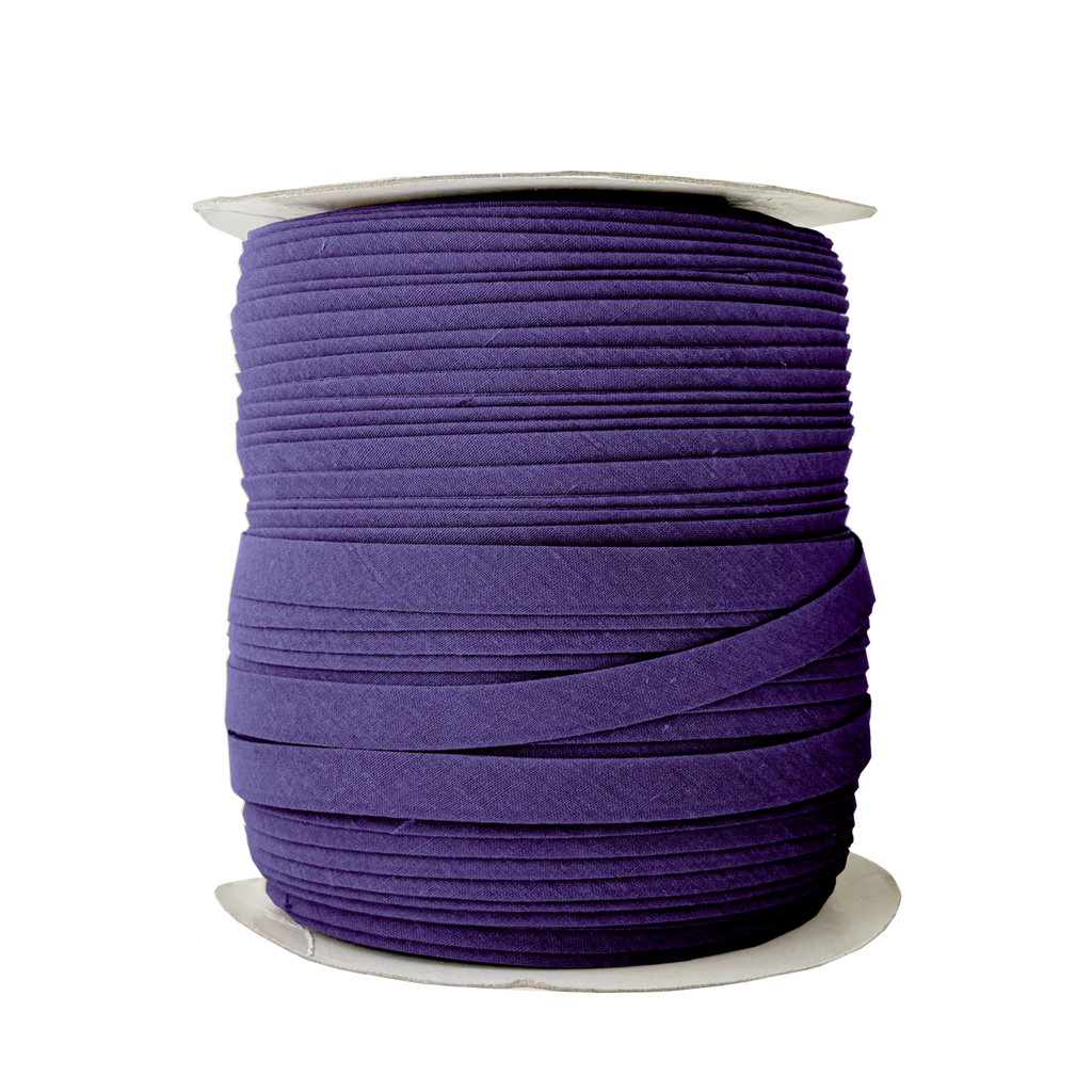sailor navy 1/2" double fold bias tape on a spool from Heit's Wholesale bulk sewing supply company