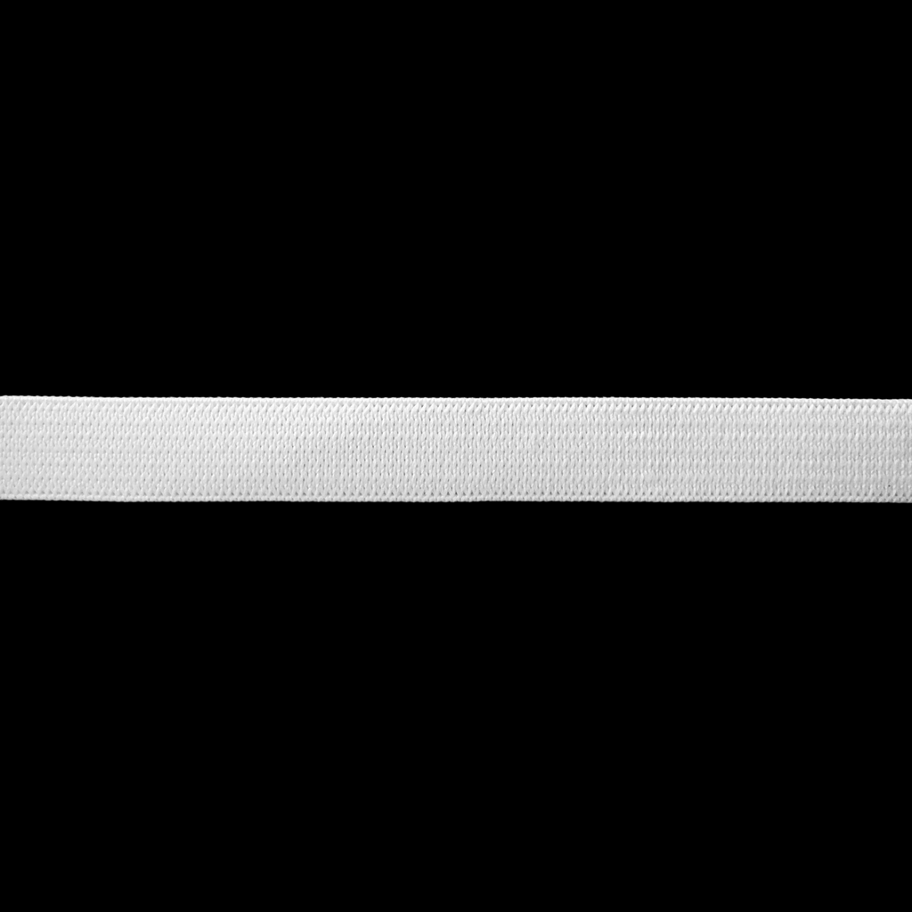 white 1/2" knit elastic on a spool from Heit's Wholesale bulk sewing supply company