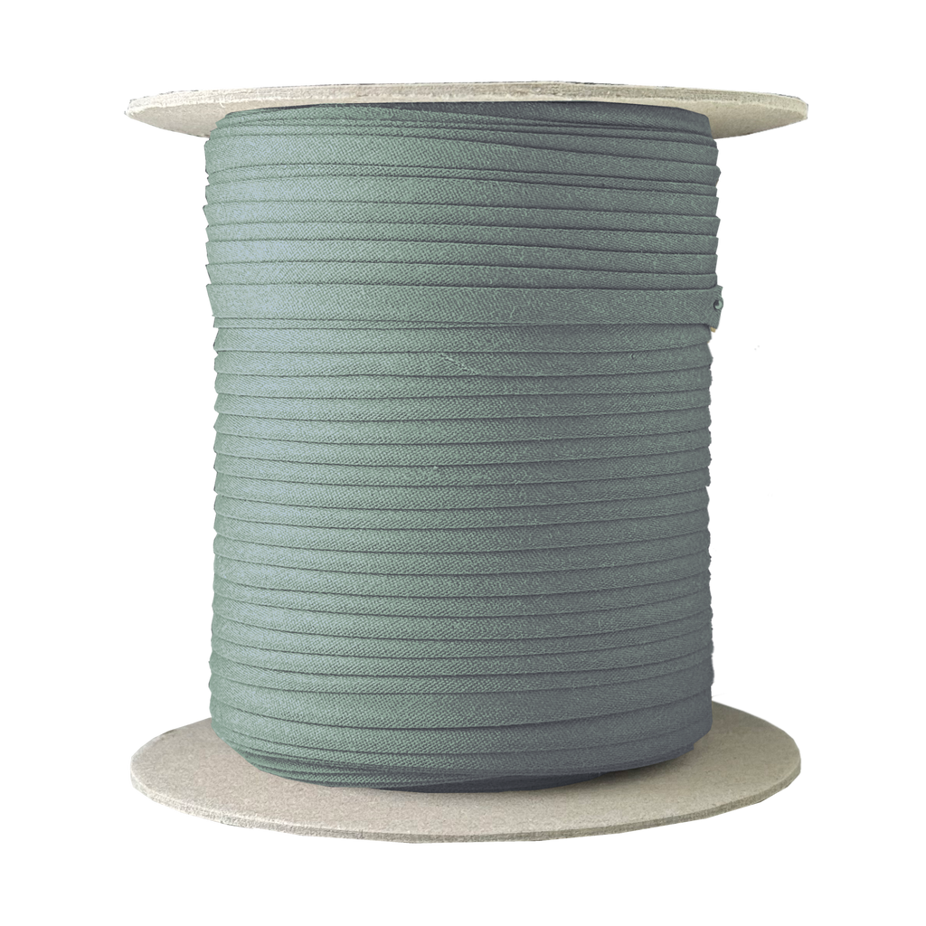 josie green 1/4" double fold bias tape on a spool from Heit's Wholesale bulk sewing supply company
