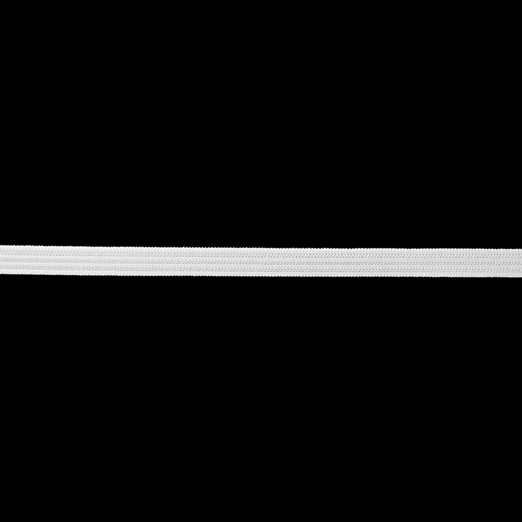 white 1/4" knit elastic on a spool from Heit's Wholesale bulk sewing supply company