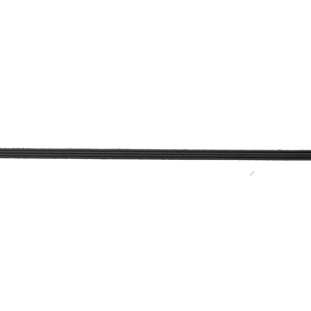 black 1/8" braided elastic on a spool from Heit's Wholesale bulk sewing supply company