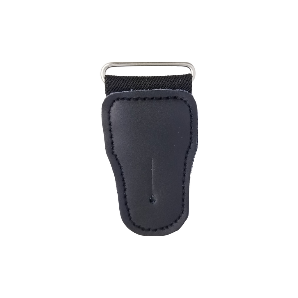 black 1+1/2" button tab with oval ring from Heit's Wholesale bulk sewing supply company