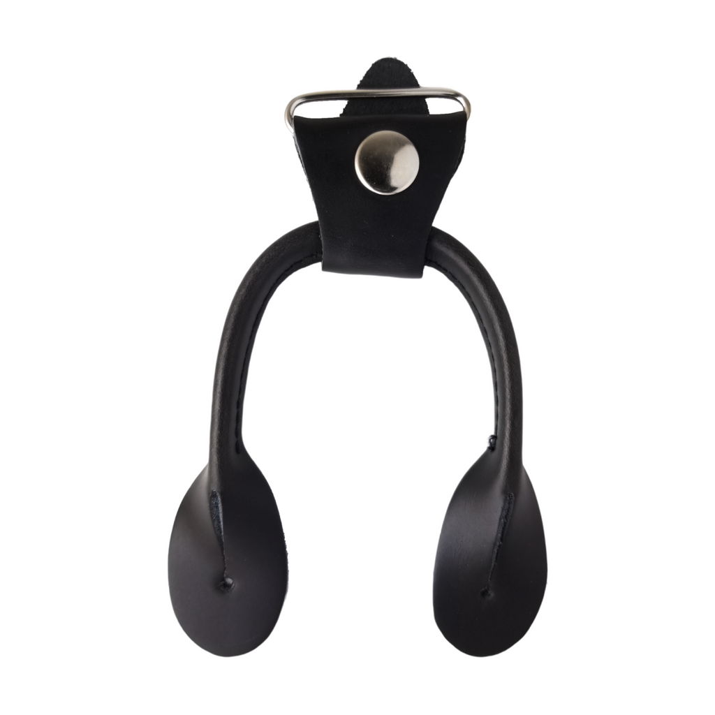 black 1+1/2" double button ends from Heit's Wholesale bulk sewing supply company