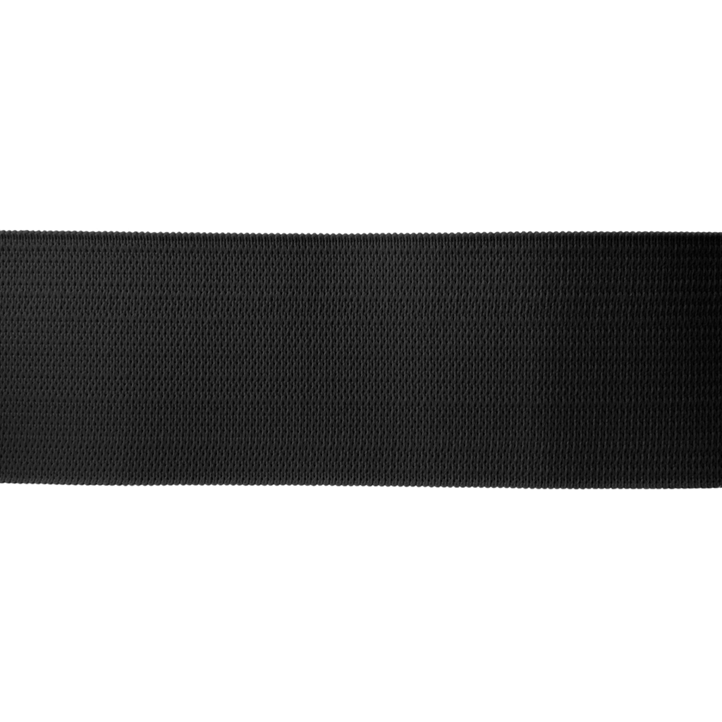 black 1+1/2" knit elastic on a spool from Heit's Wholesale bulk sewing supply company