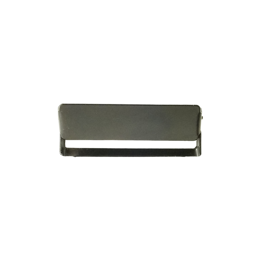 black 1+1/2" metal adjuster pieces for suspenders from Heit's Wholesale bulk sewing supply company