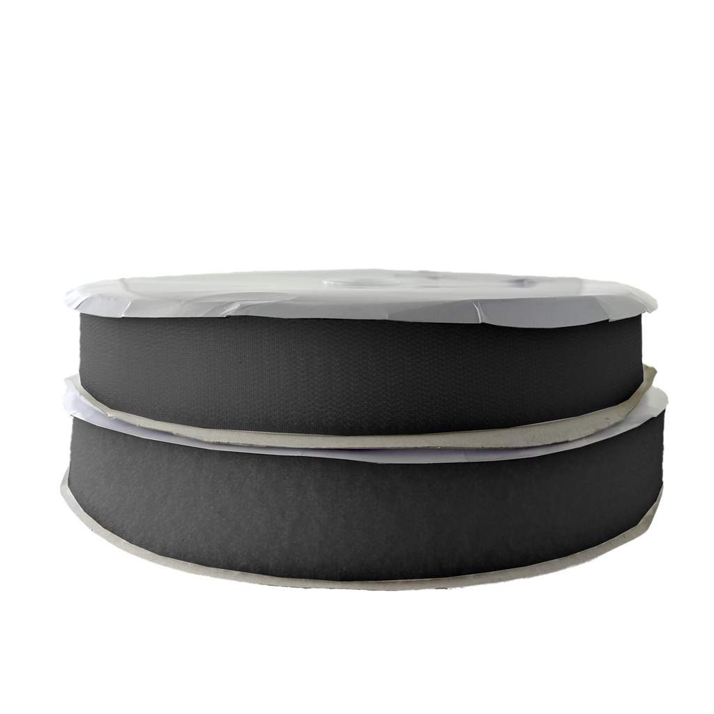 black 1+1/2" sew on velcro on a spool from Heit's Wholesale bulk sewing supply company