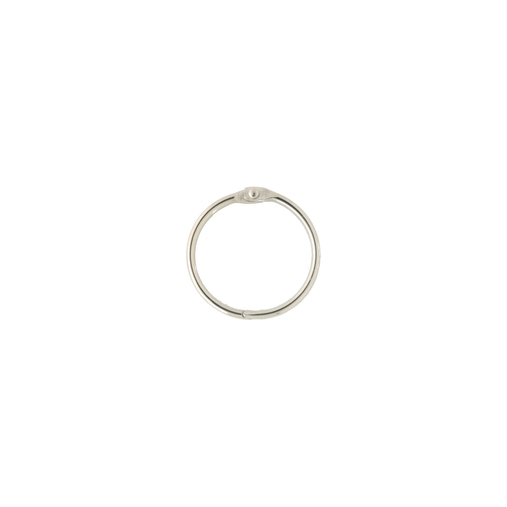 1+1/2" silver finished book ring made of iron from Heit's Wholesale bulk sewing supply company