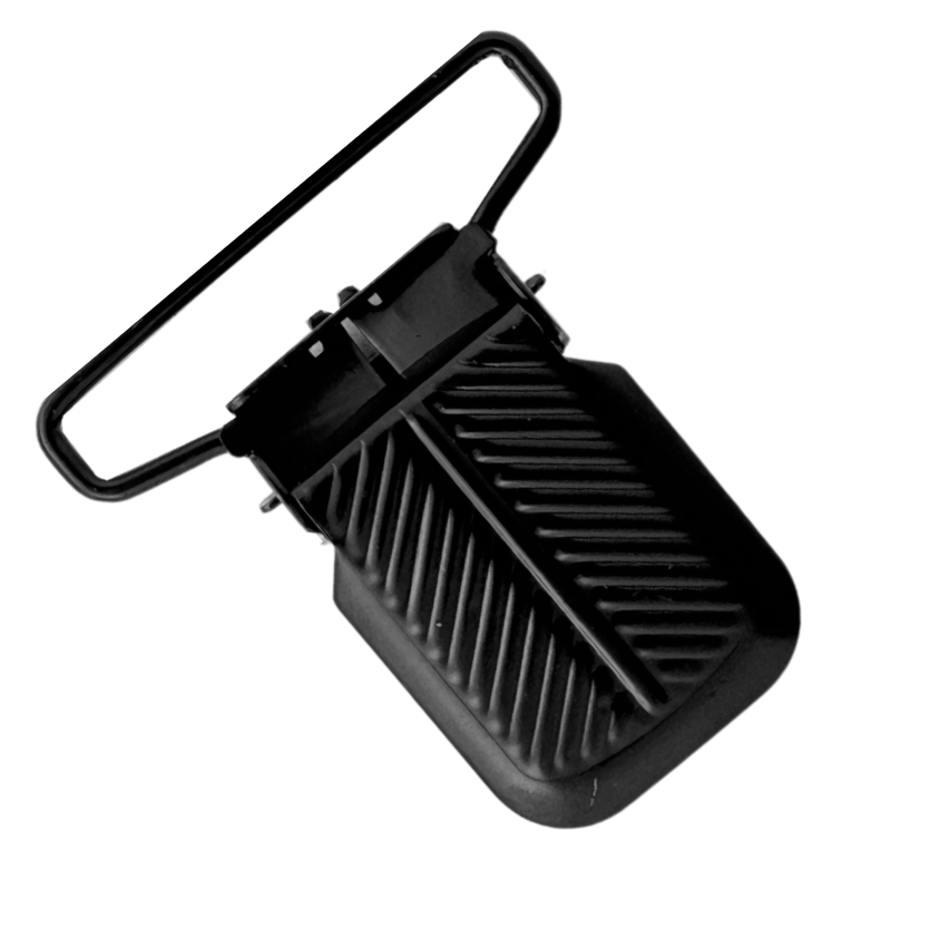 black 1+1/2" herringbone suspender clip from Heit's Wholesale bulk sewing supply company