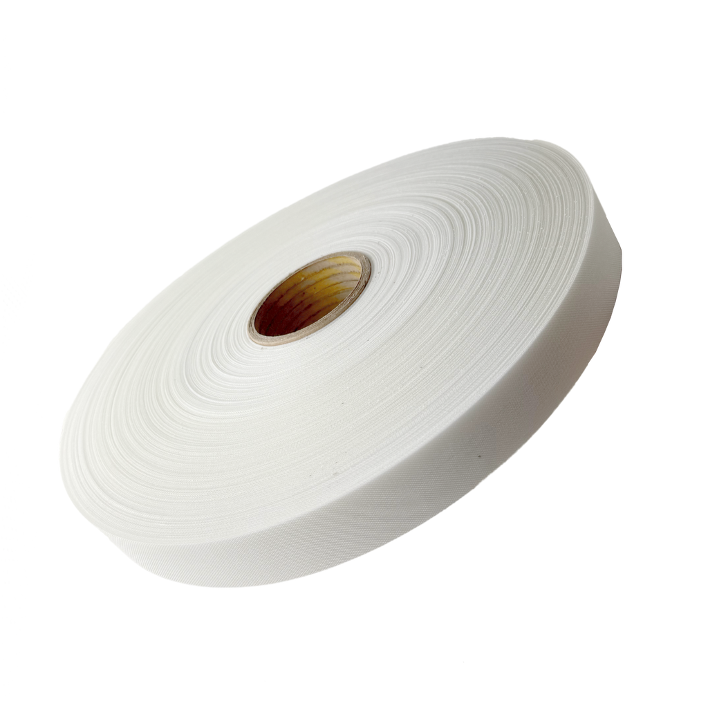 white 1+1/2" non roll waistband belt stiffener on a spool from Heit's Wholesale bulk sewing supply company
