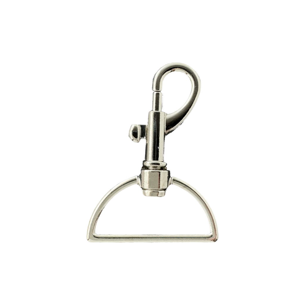 1+1/2" silver snap hooks from Heit's Wholesale bulk sewing supply company