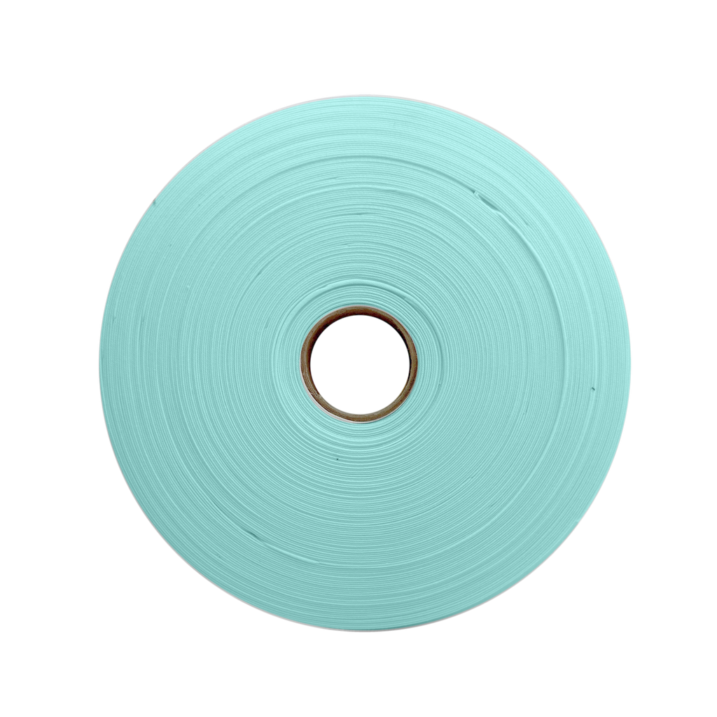 aqua 1" double fold bias tape on a roll from Heit's Wholesale bulk sewing supply company