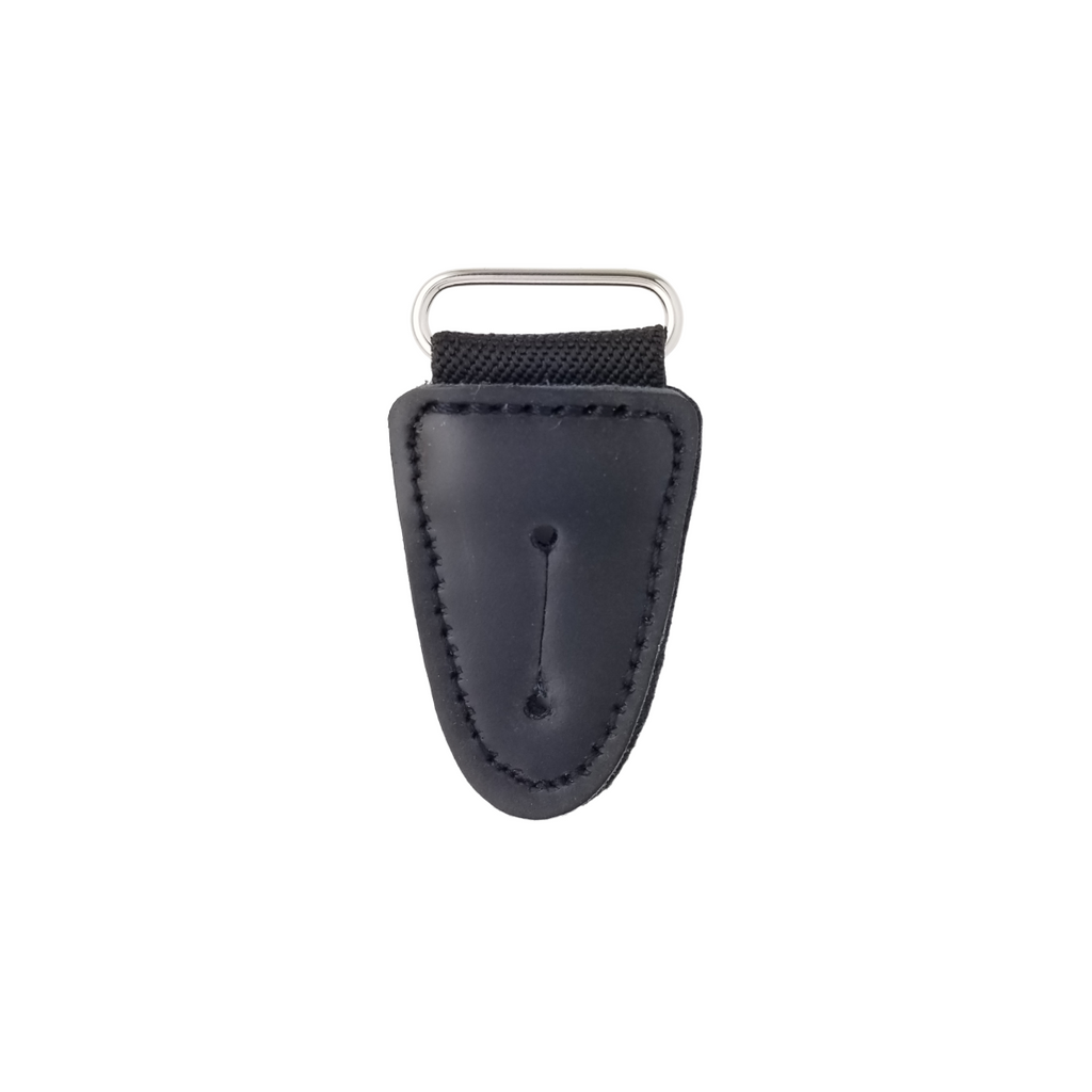 1-inch black button tab with oval ring from Heit's Wholesale bulk sewing supply company