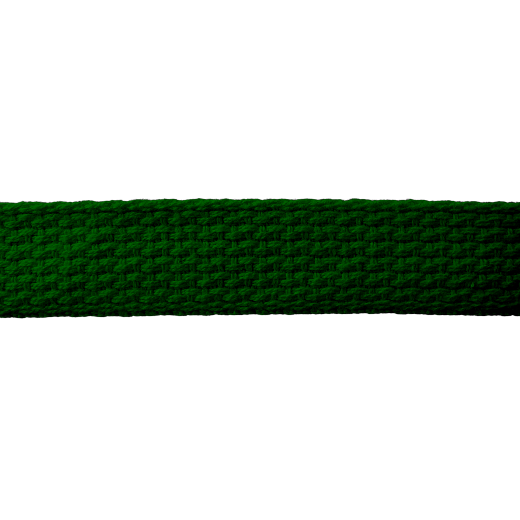 close up of the hunter 1" cotton webbing on a spool from Heit's Wholesale bulk sewing supply company