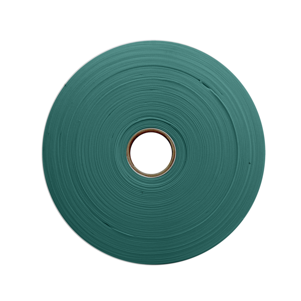 forest green 1" double fold bias tape on a roll from Heit's Wholesale bulk sewing supply company