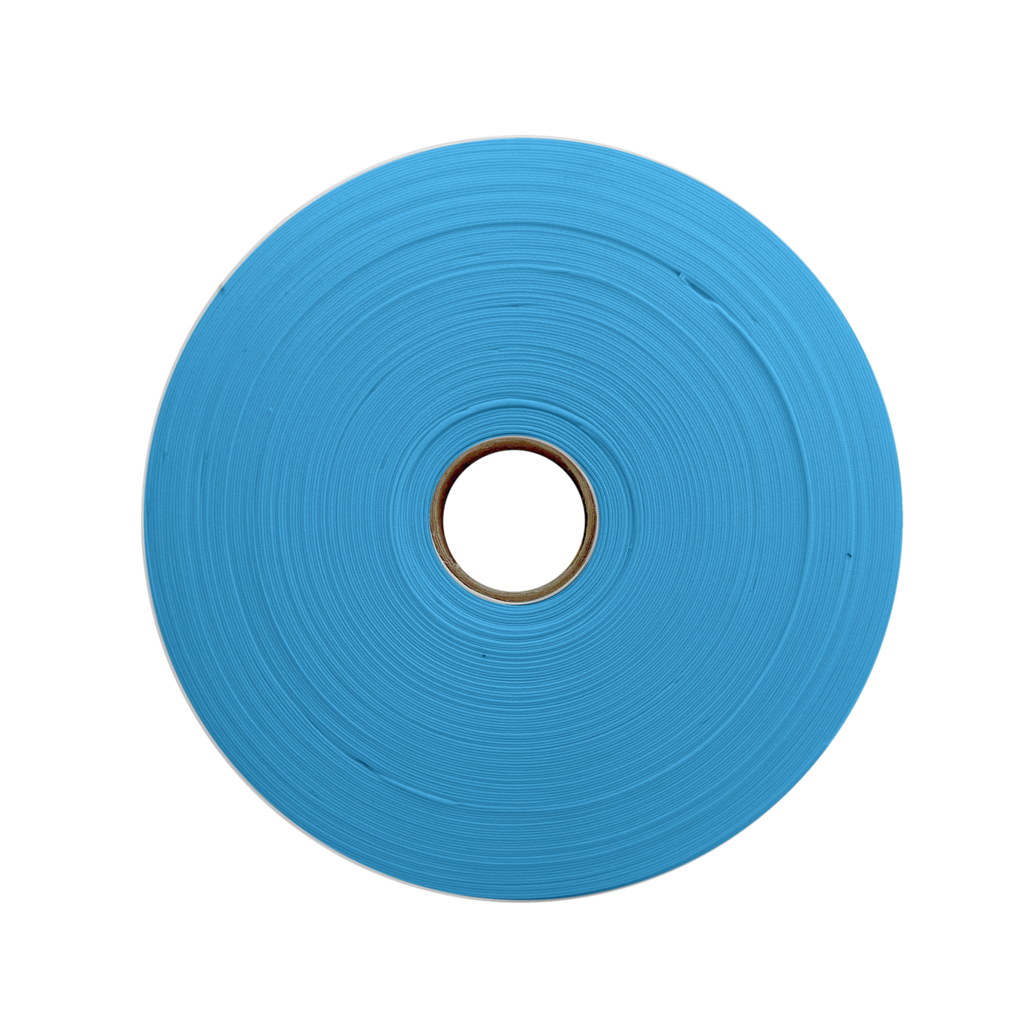 miami blue 1" double fold bias tape on a roll from Heit's Wholesale bulk sewing supply company