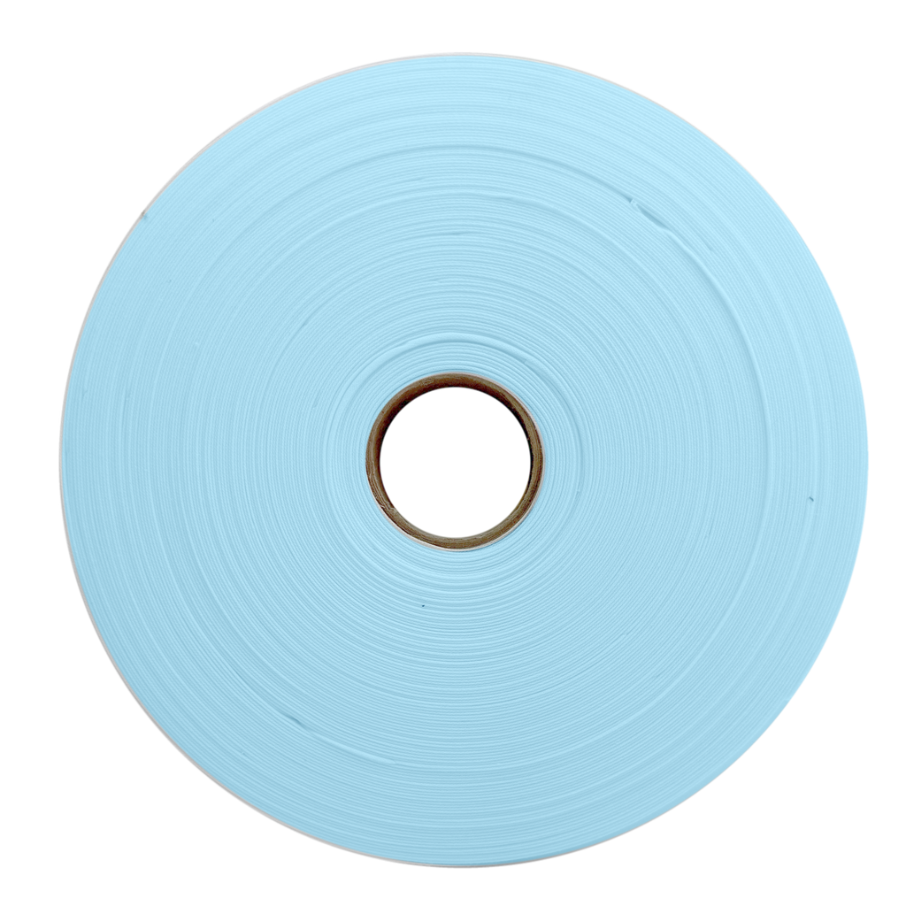 cloud blue 1" no gap single fold bias tape on a roll from Heit's Wholesale bulk sewing supply company