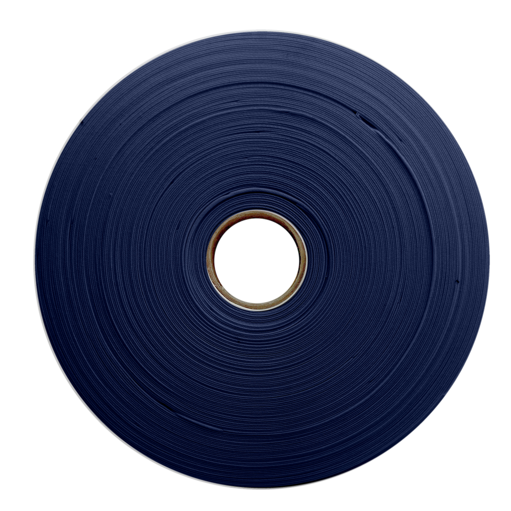 dark navy 1" no gap single fold bias tape on a roll from Heit's Wholesale bulk sewing supply company