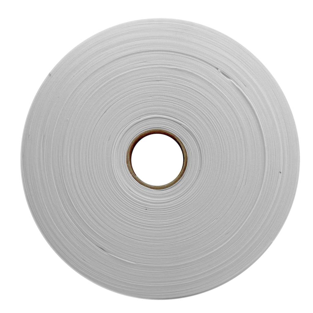 gray 1" no gap single fold bias tape on a roll from Heit's Wholesale bulk sewing supply company