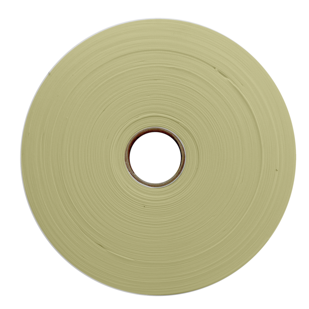 khaki brown 1" no gap single fold bias tape on a roll from Heit's Wholesale bulk sewing supply company
