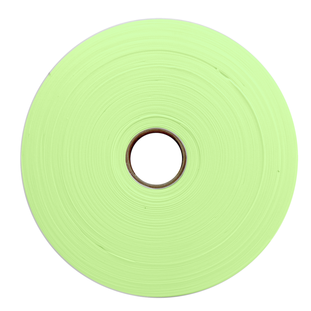 minty green 1" no gap single fold bias tape on a roll from Heit's Wholesale bulk sewing supply company