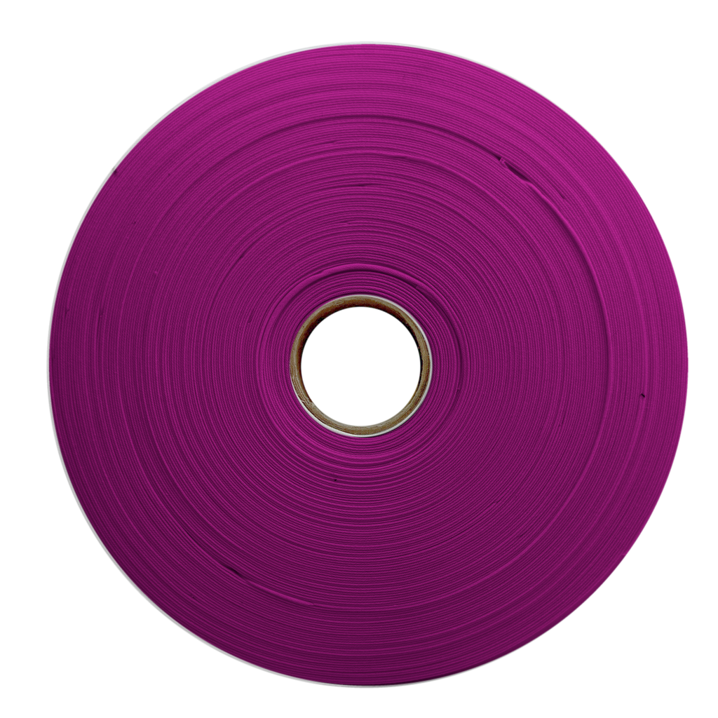 plum 1" no gap single fold bias tape on a roll from Heit's Wholesale bulk sewing supply company