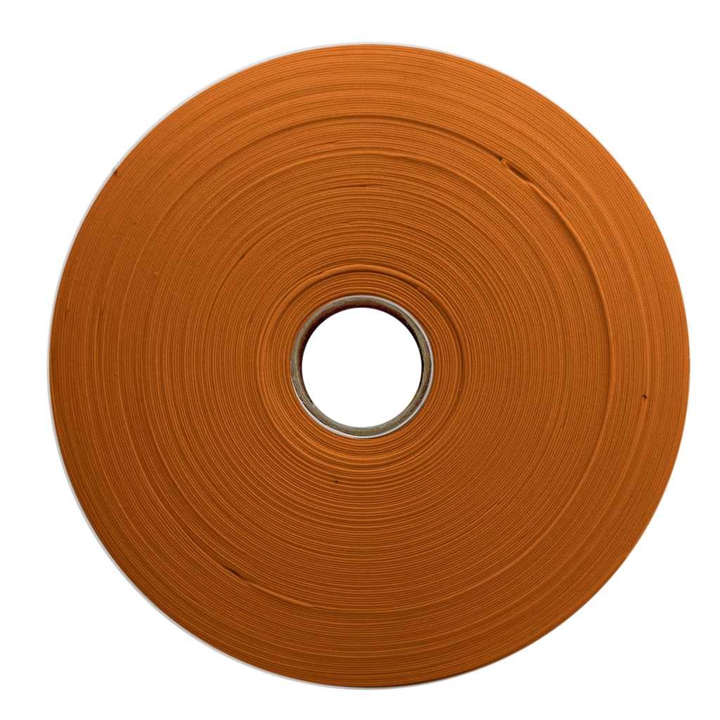 tarnish gold 1" no gap single fold bias tape on a roll from Heit's Wholesale bulk sewing supply company