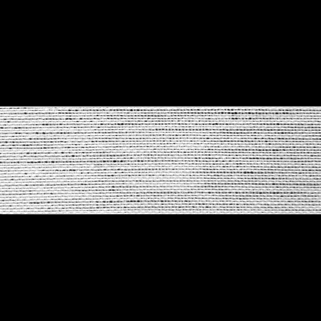 close up of the white 1" non roll waistband belt stiffener on a spool from Heit's Wholesale bulk sewing supply company