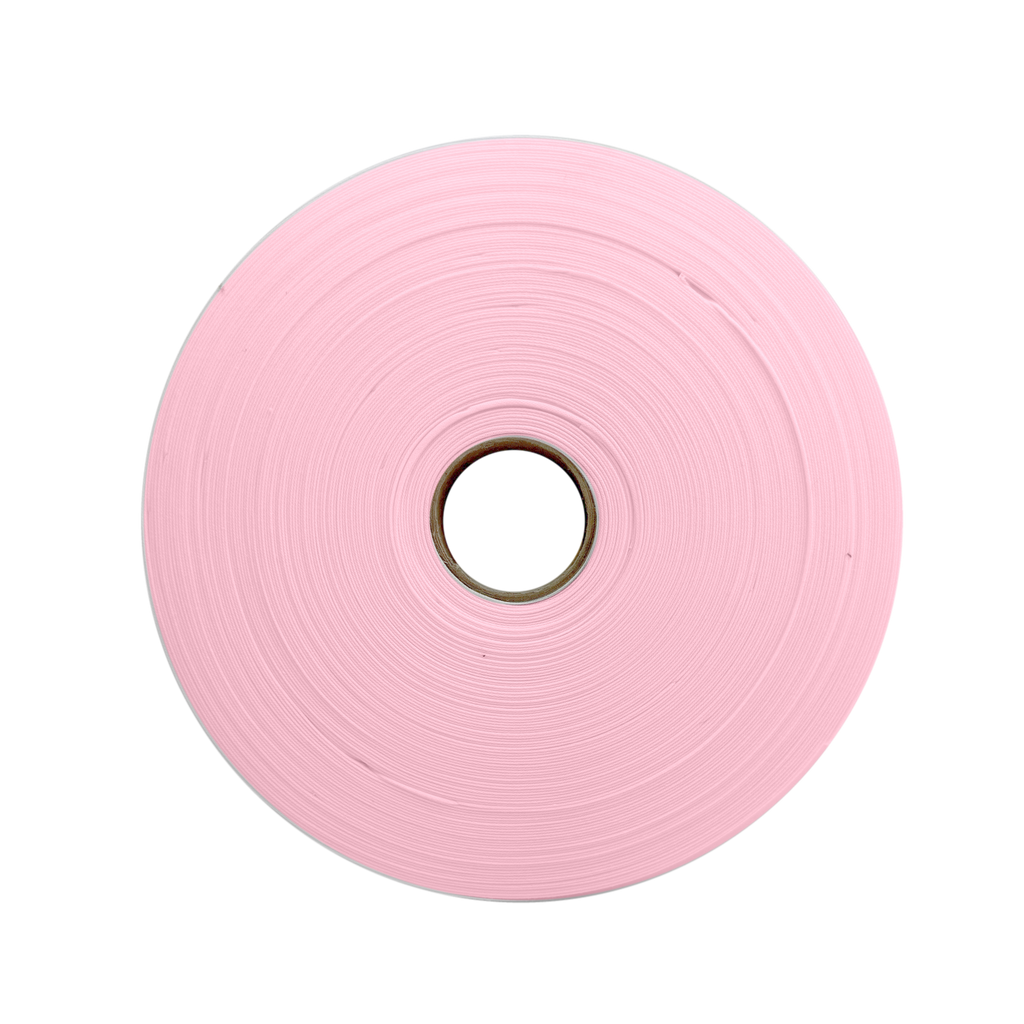 petal pink 1" double fold bias tape on a roll from Heit's Wholesale bulk sewing supply company