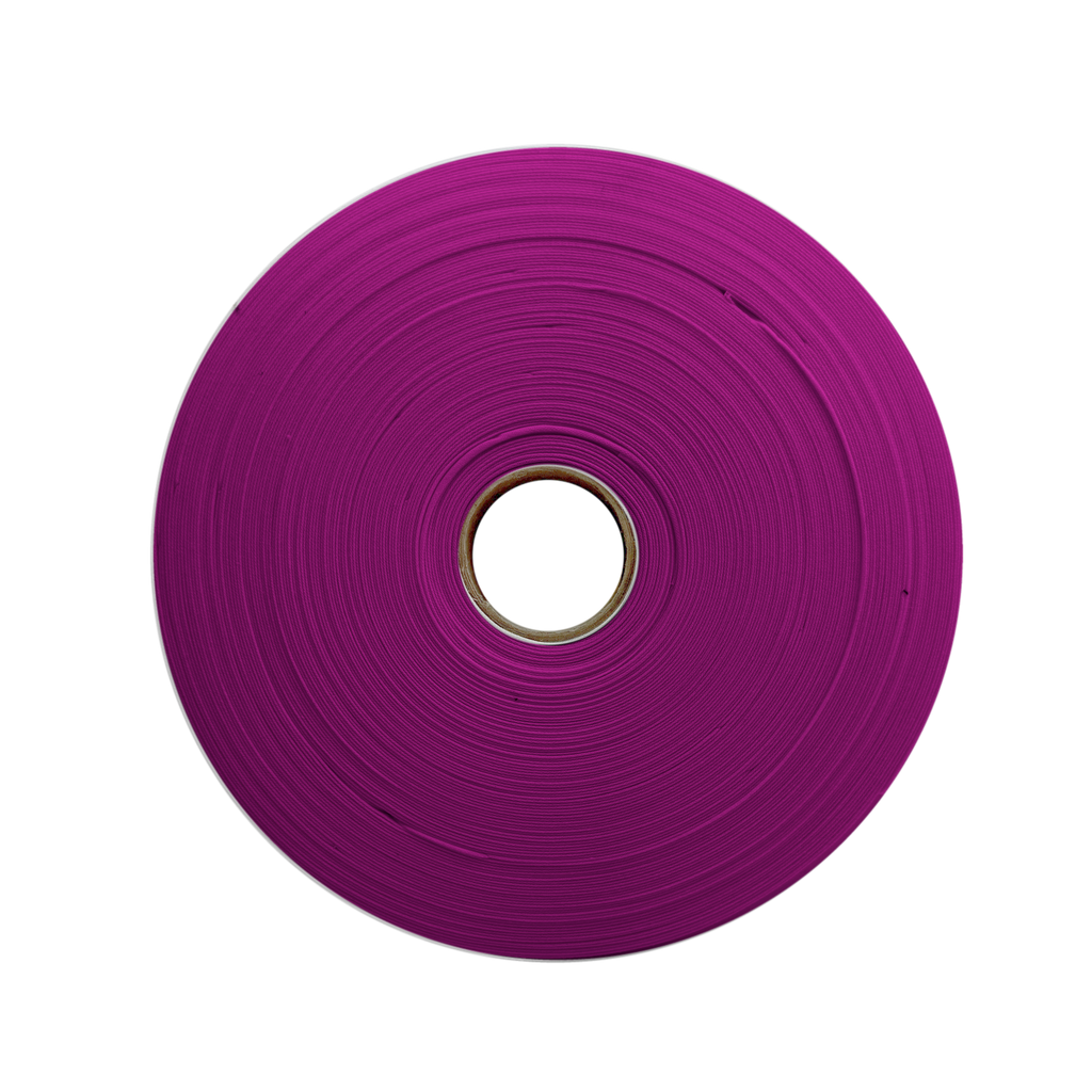 plum 1" double fold bias tape on a roll from Heit's Wholesale bulk sewing supply company
