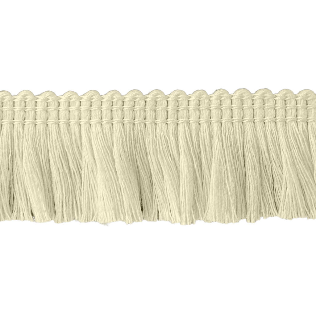 natural 1" very fine polyester chainette fringe from Heit's Wholesale bulk sewing supply company