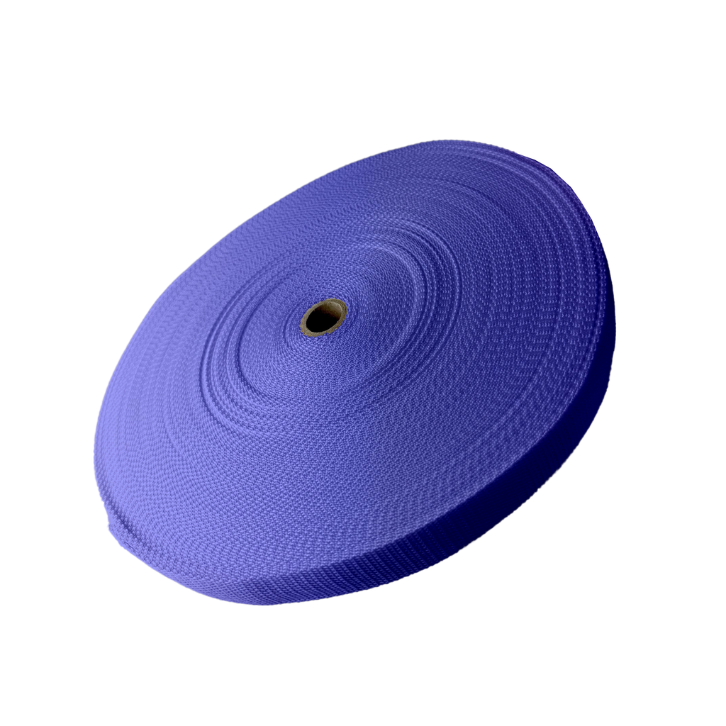 royal blue 1" polypro webbing on a spool from Heit's Wholesale bulk sewing supply company