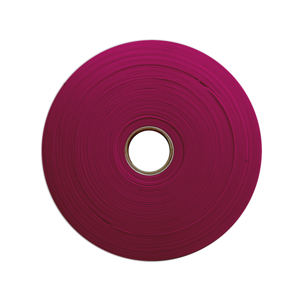 ruby 1" double fold bias tape on a roll from Heit's Wholesale bulk sewing supply company
