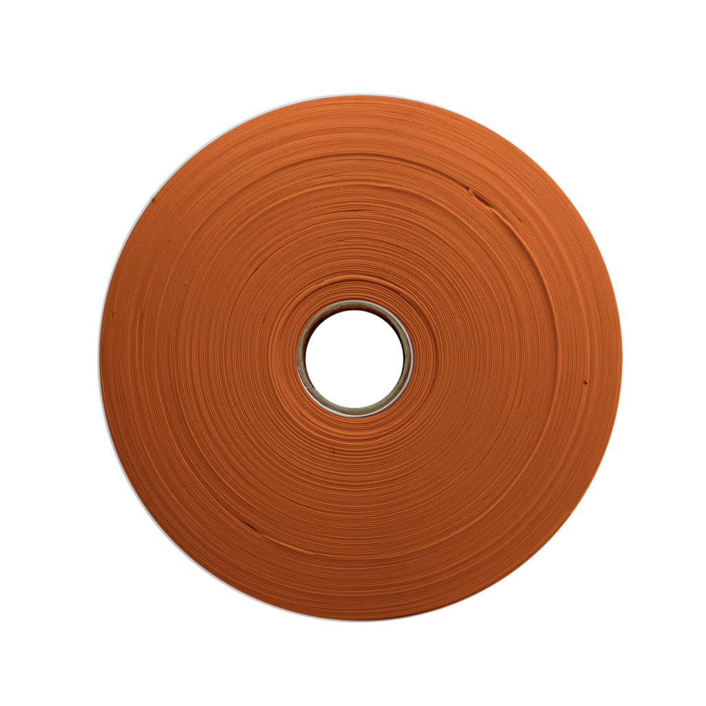 rust 1" double fold bias tape on a roll from Heit's Wholesale bulk sewing supply company