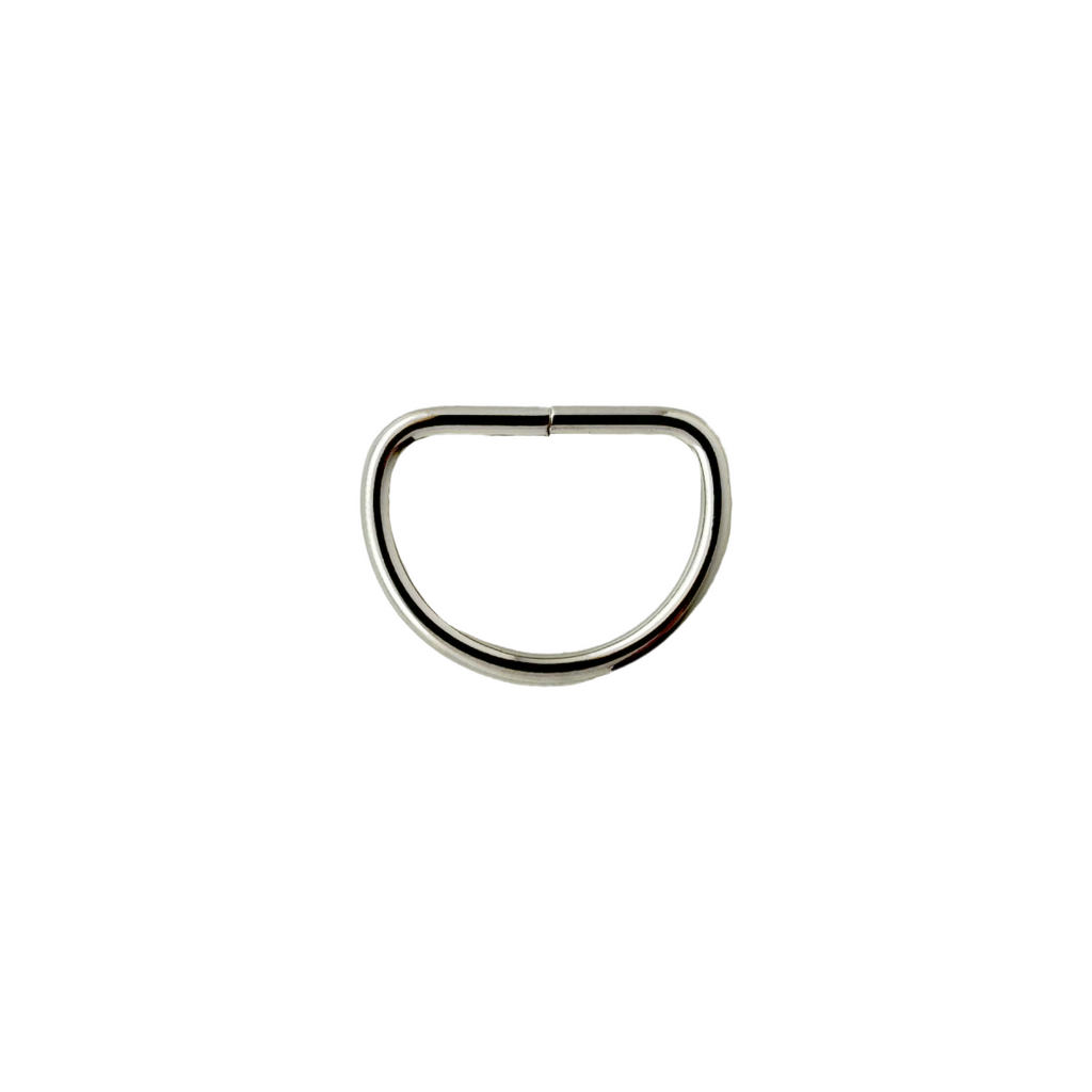 silver 1" metal d rings from Heit's Wholesale bulk sewing supply company