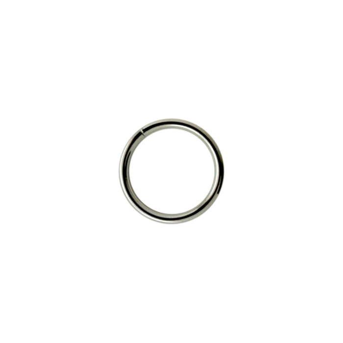 enlarged silver 1" metal o-ring from Heit's Wholesale bulk sewing supply company