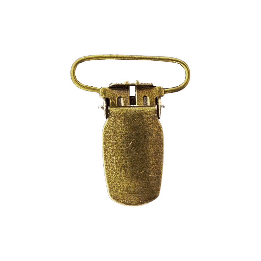 bronze 1" suspender clips from Heit's Wholesale bulk sewing supply company