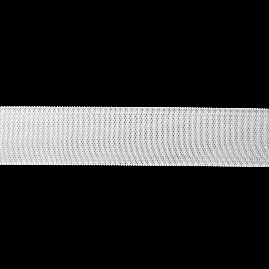 white 1" knit elastic on a spool from Heit's Wholesale bulk sewing supply company