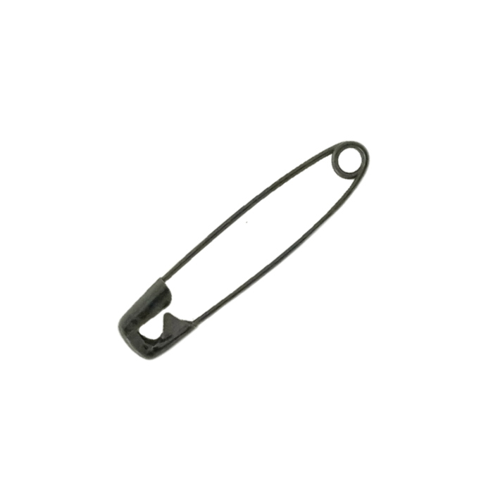 enlarged black size 2 safety pins from Heit's Wholesale bulk sewing supply company