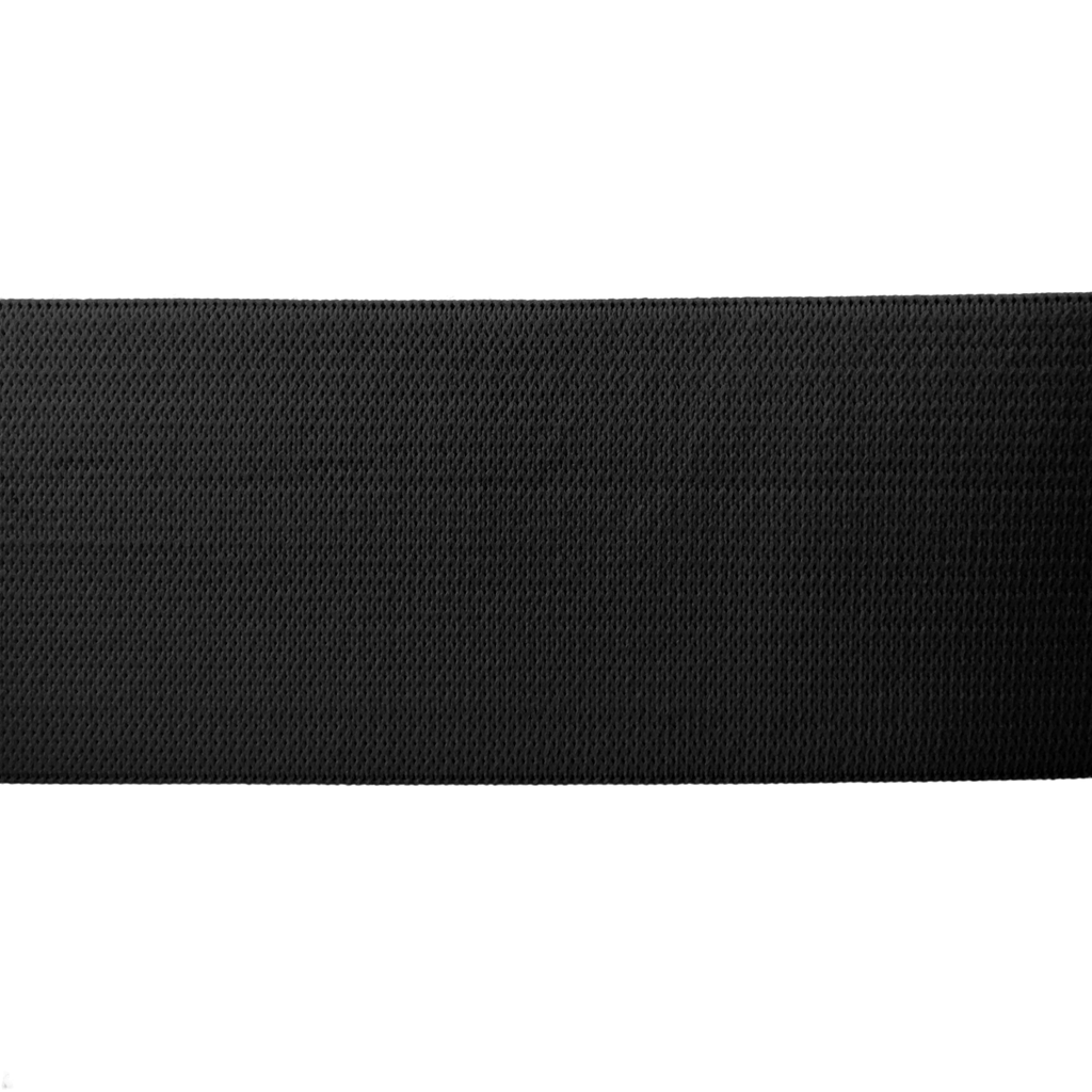 black 2" knit elastic on a spool from Heit's Wholesale bulk sewing supply company