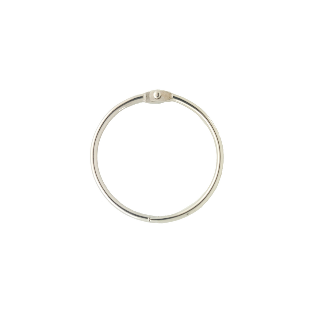 2" book rings with silver finish from Heit's Wholesale bulk sewing supply company