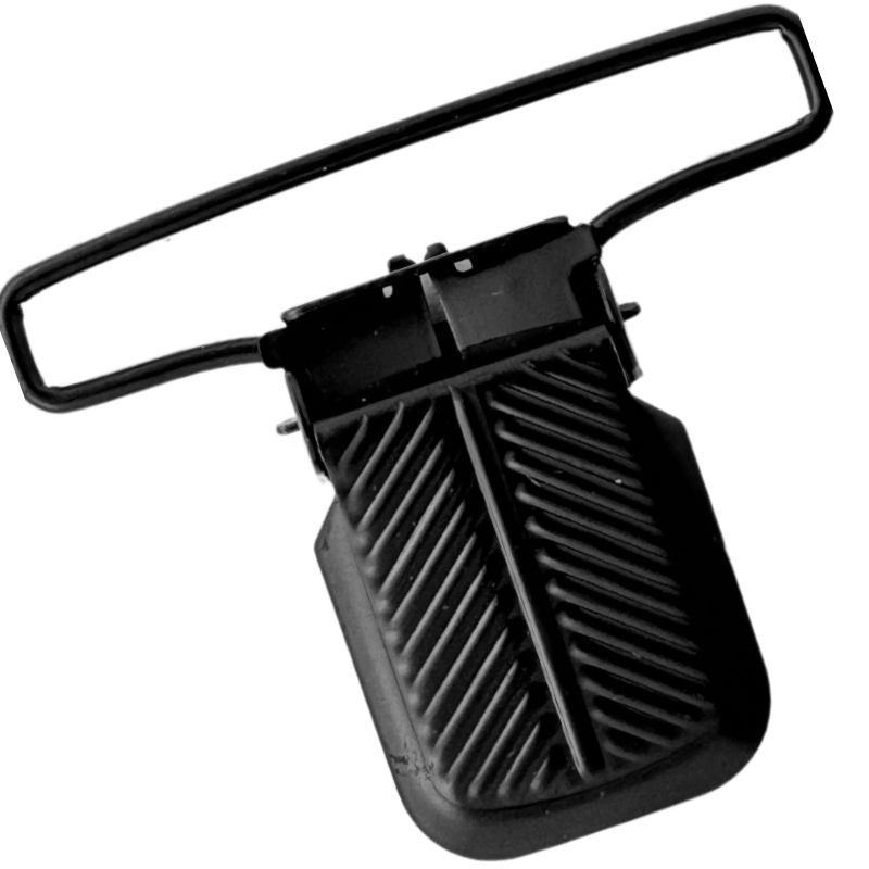 black 2" herringbone suspender clip from Heit's Wholesale bulk sewing supply company