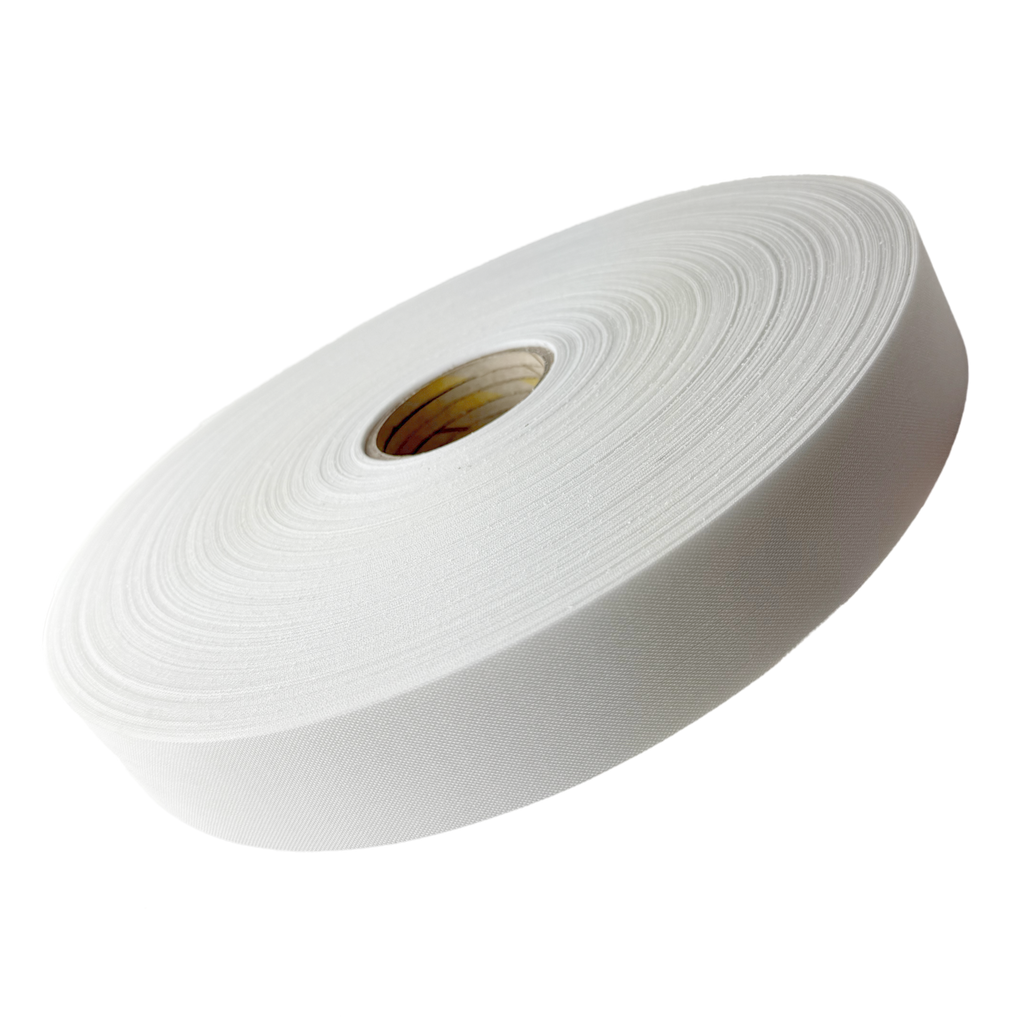 white 2" non roll waistband belt stiffener on a spool from Heit's Wholesale bulk sewing supply company