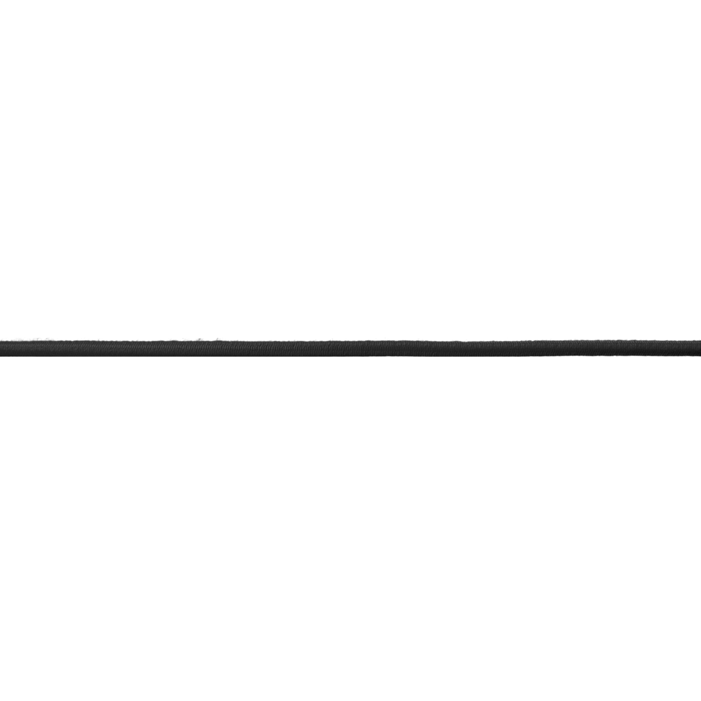 black 3/32" tubular elastic on a spool from Heit's Wholesale bulk sewing supply company