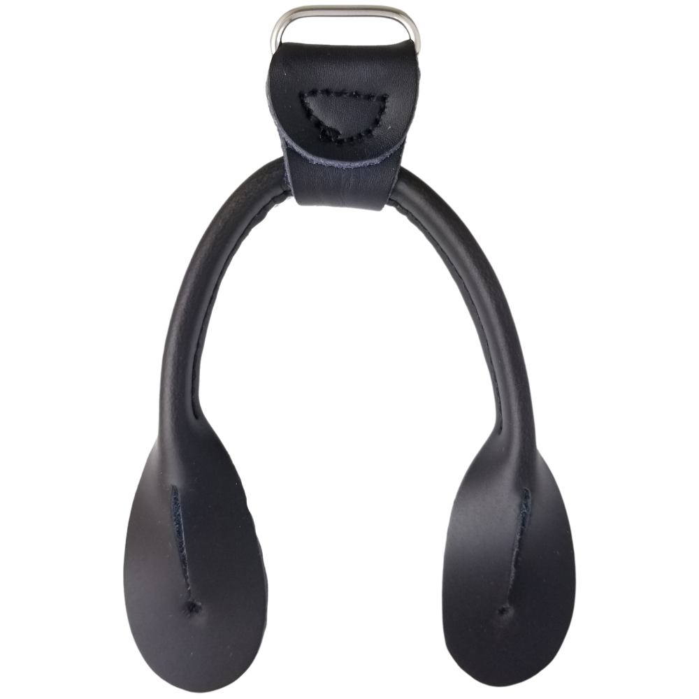 black 3/4" double button ends for suspenders from Heit's Wholesale bulk sewing supply company