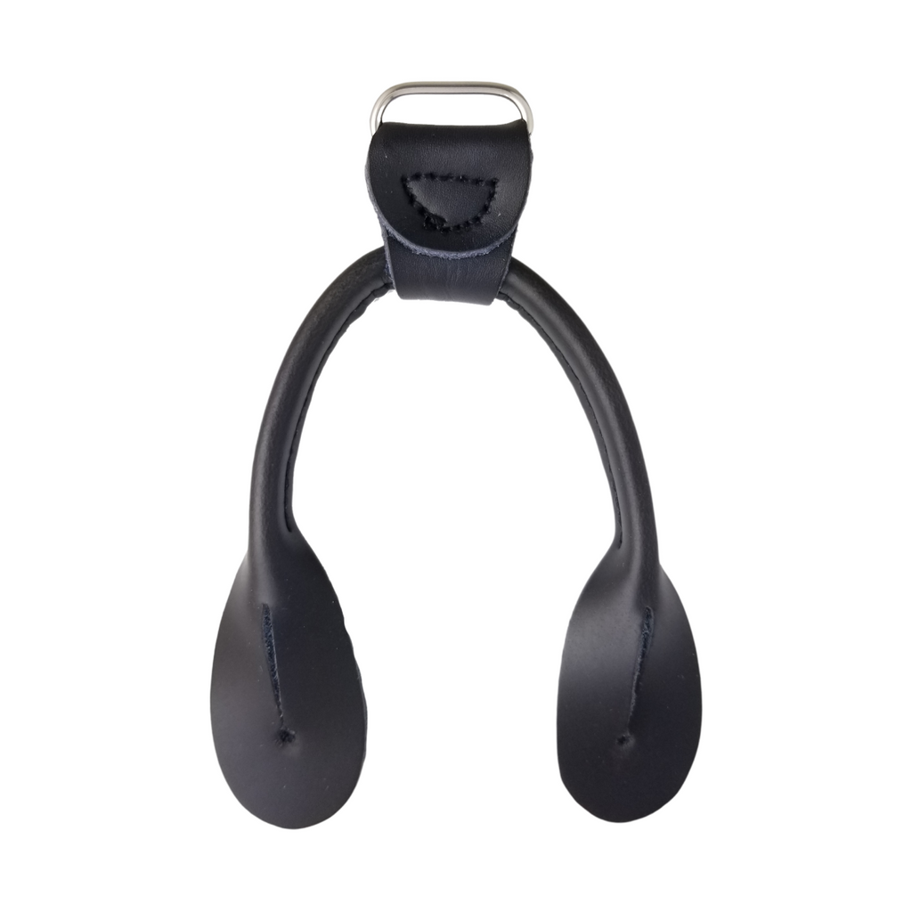 black 3/4" double button ends for suspenders from Heit's Wholesale bulk sewing supply company