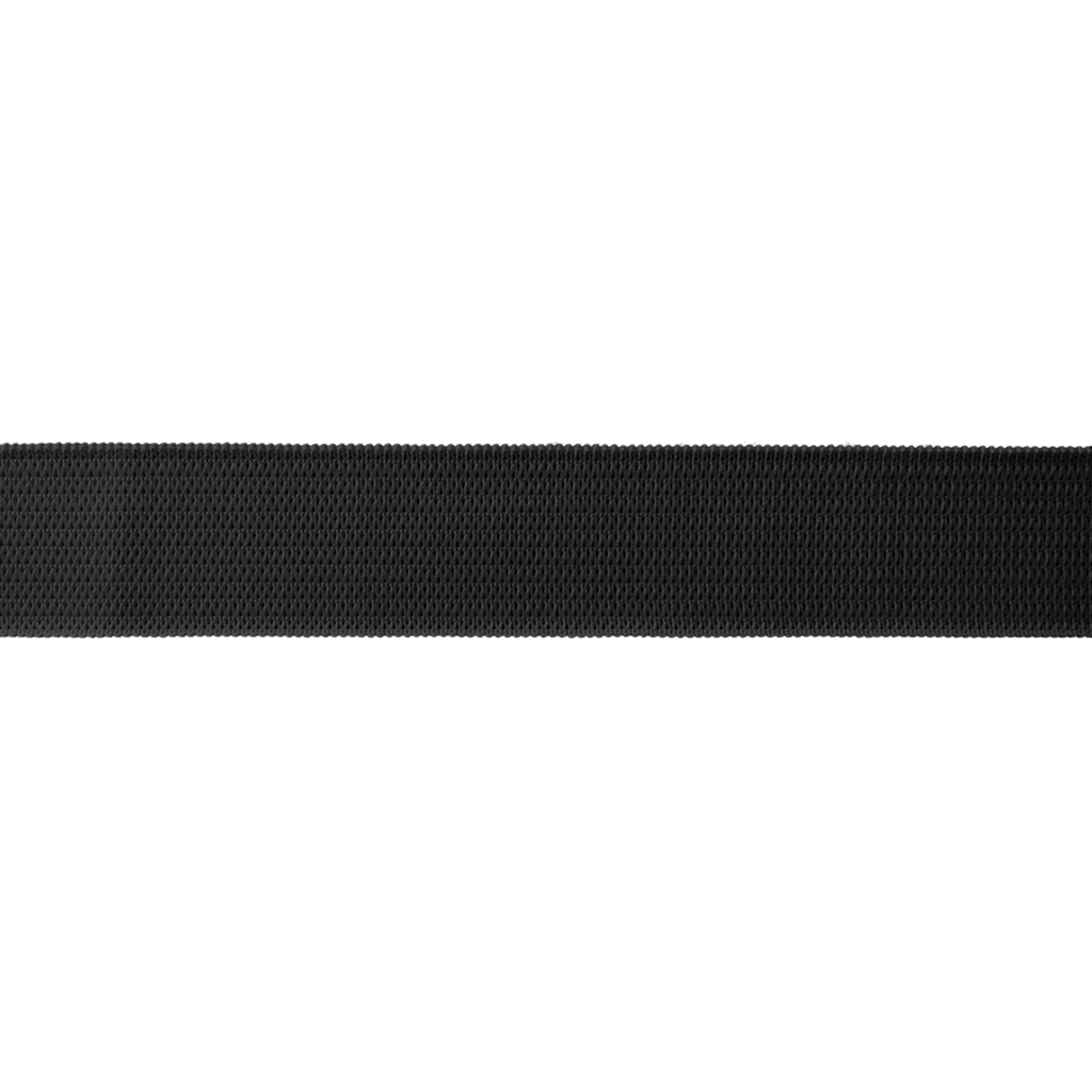 black 3/4" knit elastic on a spool from Heit's Wholesale bulk sewing supply company